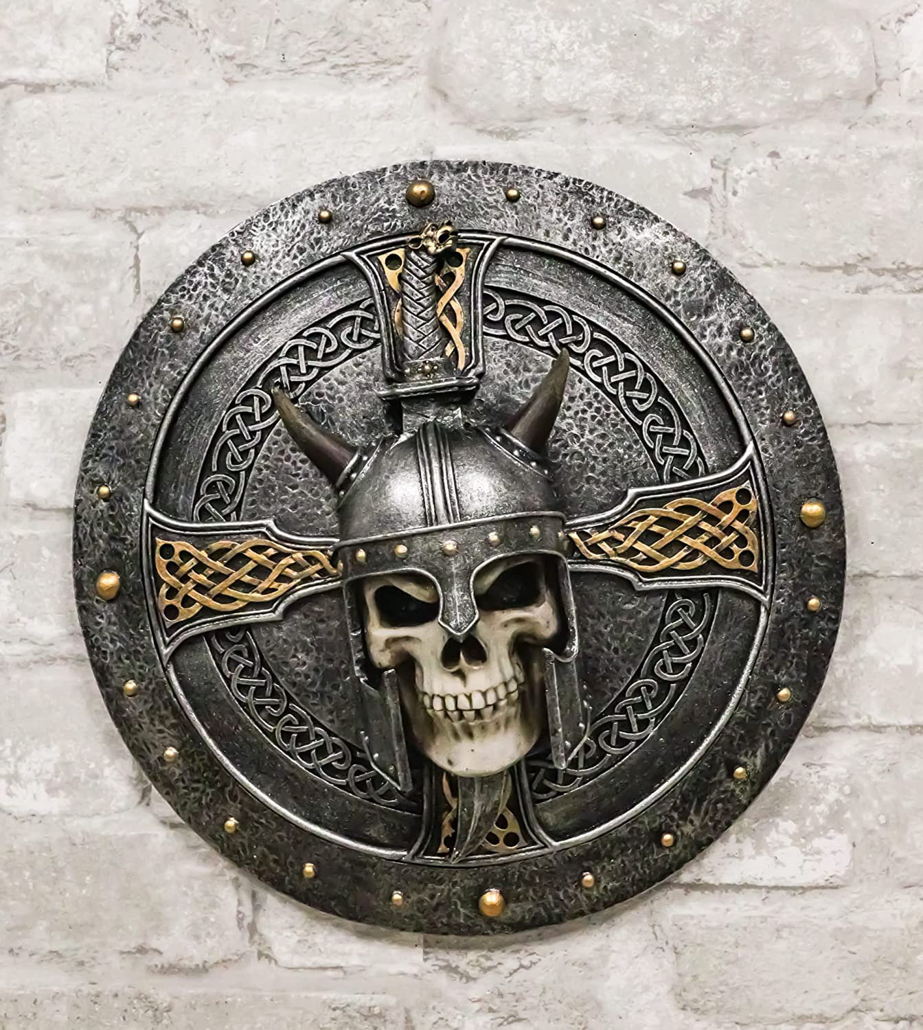 Design Toscano The Skull of Valhalla Viking Warrior Novelty Wall