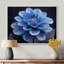 Monochromes noirs et bleus, fleurs de Dahlia - art mural Dahlia-971488429-934243753