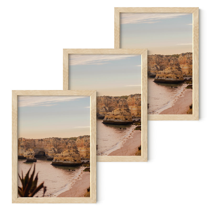 Black Oak Wood 5x7 Picture Frames Set of 3