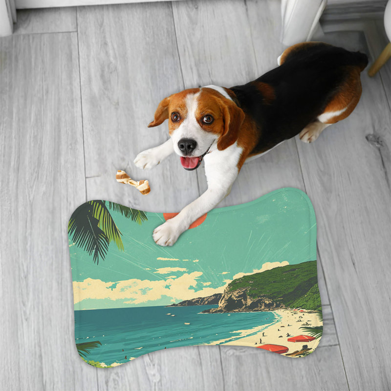 Tapis d'alimentation Old-School Hawaiian Beach
