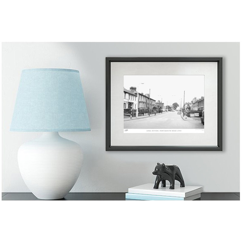 Long Ditton, Portsmouth Road C1955 by Francis Frith - Single Picture Frame Print, 40cm H x 50cm W x 2.3cm D