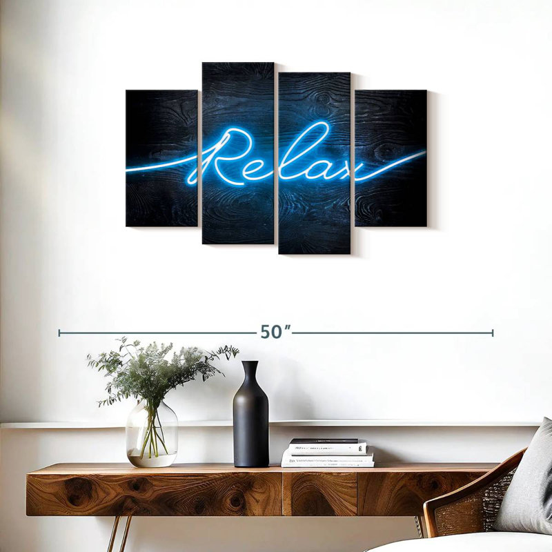 Bleu néon Tergel Relax, H 22 po x l 36 po