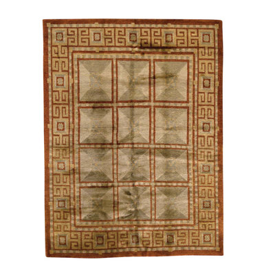 Hand Knotted Wool Southwestern Area Rug