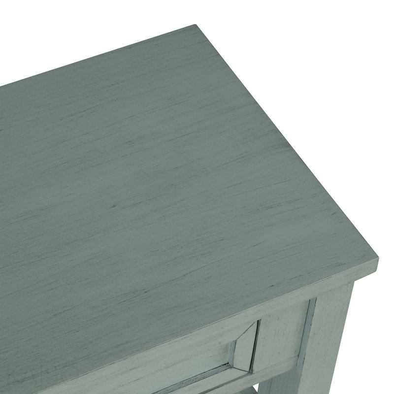 Console 36 po, 4 tiroirs, 1 tablette pour hall d'entrée - Bleu rétro, Bleu rétro, Bleu rétro, Bleu rétro