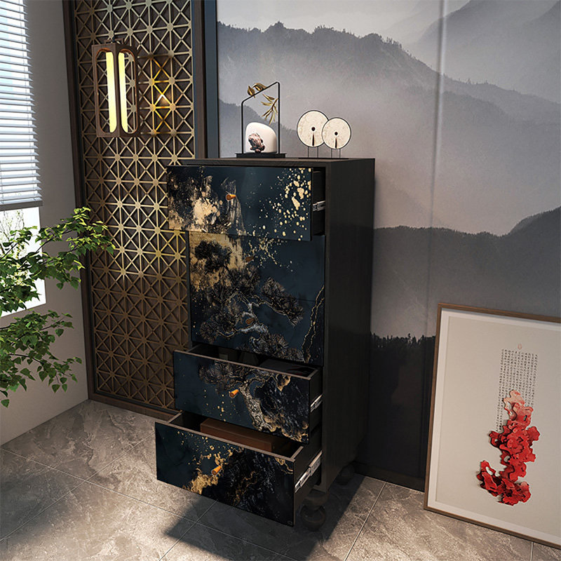 Multi-level drawers multifunction decor cabinet
