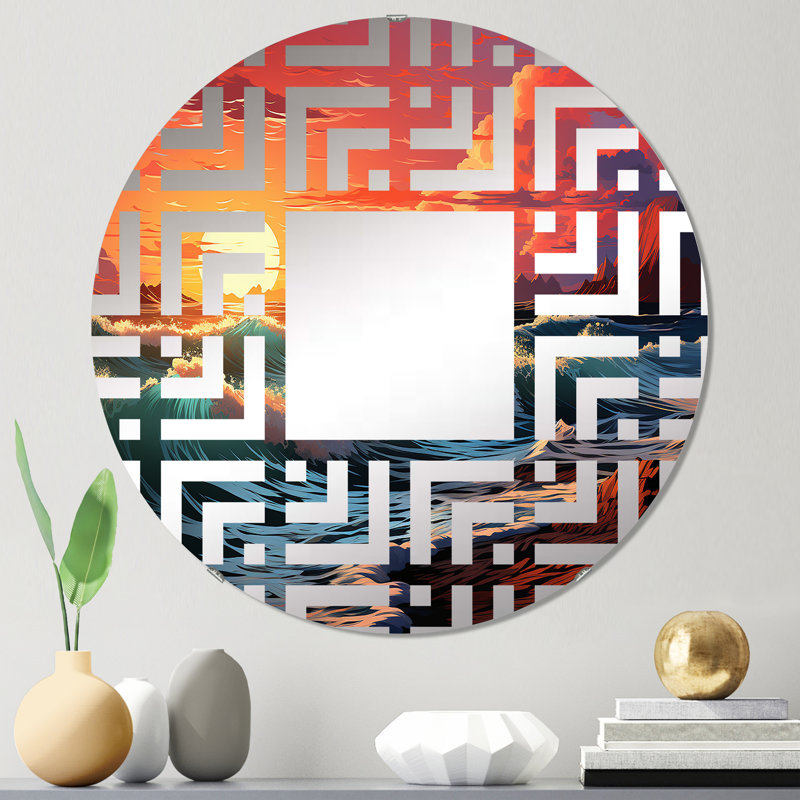 Miroir mural rond, 23,6 po x 23,6 po