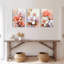 «Blush Floral», reproduction d'art sur toile tendue sur toile (ensemble de 3)-361751494