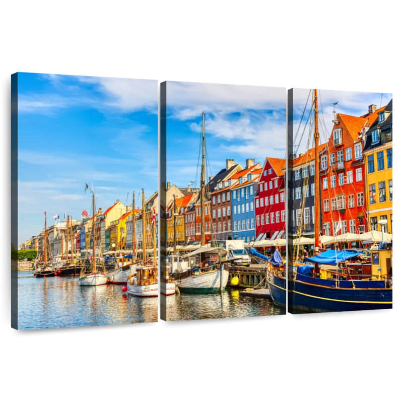 Sebbie Nyhavn Portside Houses, 42" H x 65" W