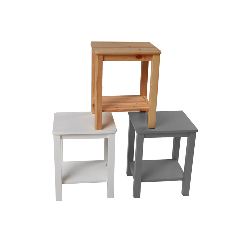 Tomeny Bedside Table, Grey