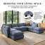 Canapé modulaire 37,4 po Heffernan-118025937