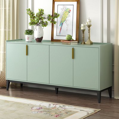Armoire de rangement Buffet avec 4 portes pour le couloir, le vestibule, le salon et la tablette réglable