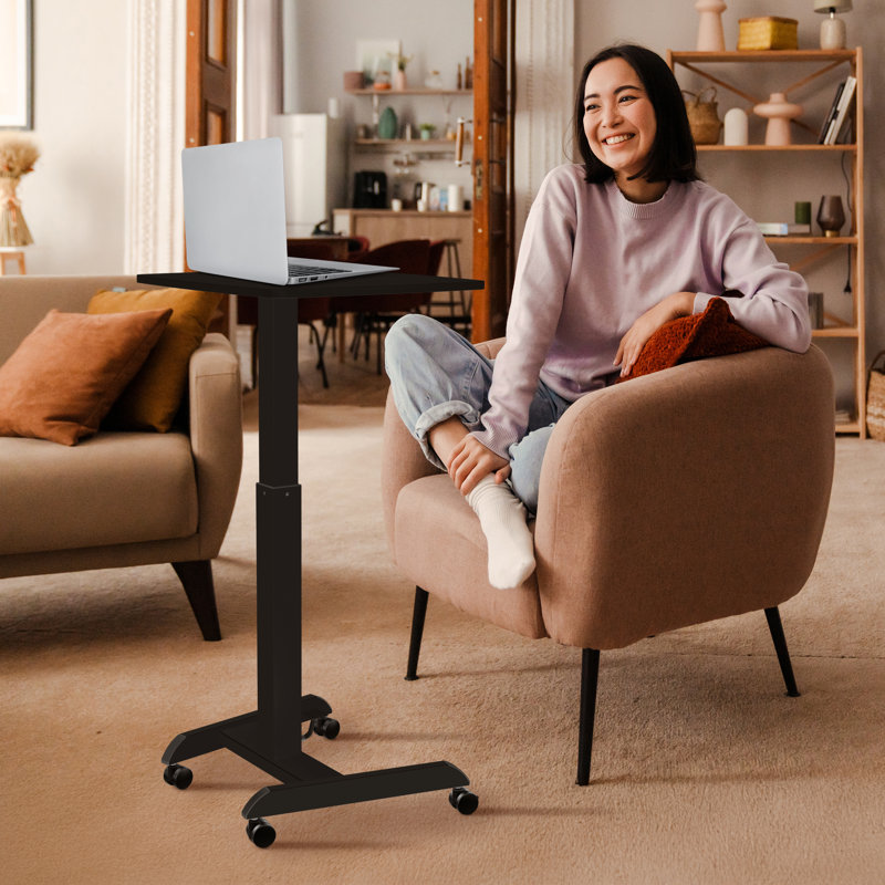 Height Adjustable Rolling Laptop Desk