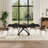 63"-95" Rectangular Extendable Dining Table Set With 4 PU Leather Dining Chairs For Kitchen/Living Room-880571121