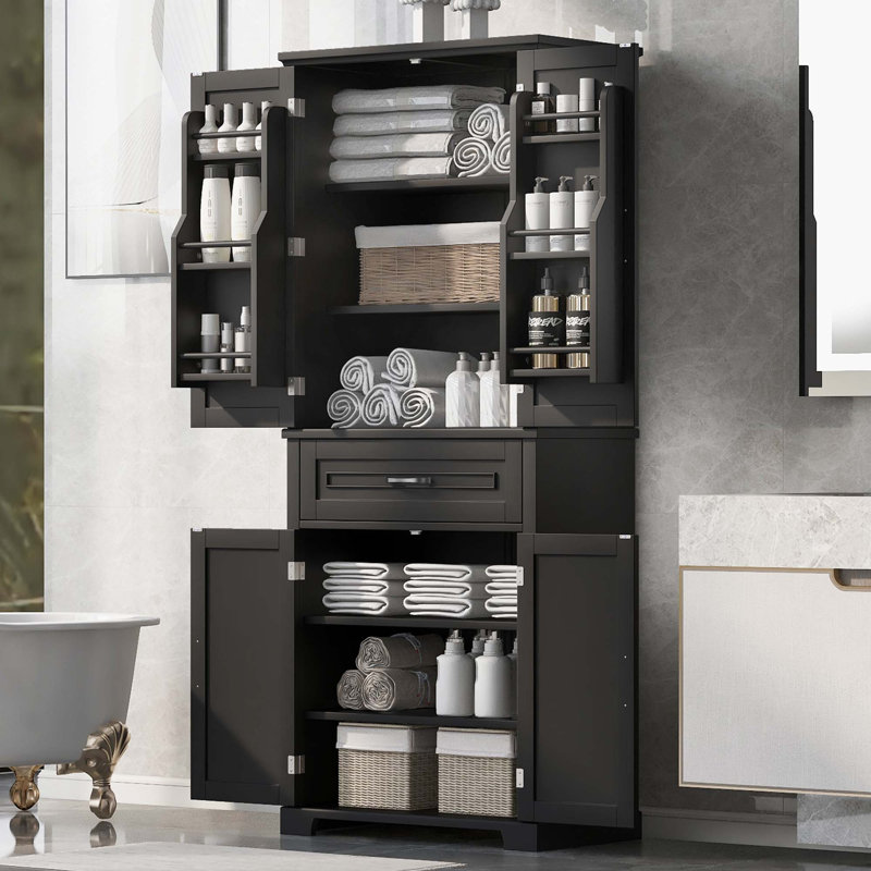 Armoire de salle de bain, Noir