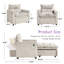 Fauteuil-lit rembourré 36,14 po, canapé-lit simple, futon-47228238