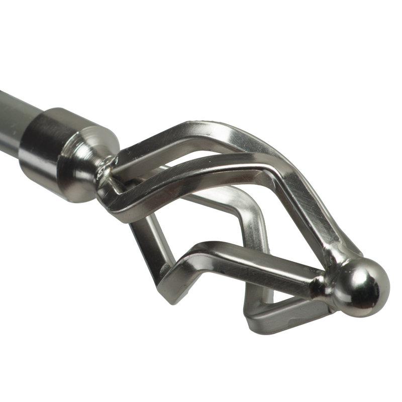 Tringle à rideaux simple réglable Genest, H 2 po x L 48 po x P 4,5 po, Argent