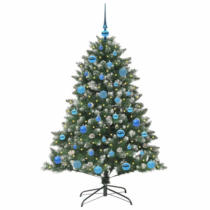 Artificial Christmas Tree with Stand, Blue, 4.92' H