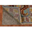 Tapis de couloir indien bleu clair à motif géométrique Kazak 3 x 10