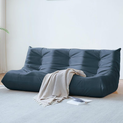 Canapé 3 places Fireside, fauteuil à billes en suède moderne, canapé en microfibre de qualité supérieure avec design ergonomique pour le salon, la chambre à coucher ou le bureau