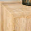 Table d'appoint avec texture transparente, 12,09 po x 12,09 po x 19,24 po, pour un design délicat à la maison,