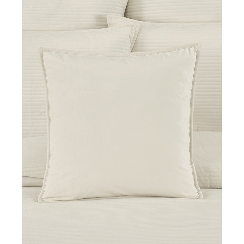 Housse de coussin décoratif carré Townsend, Ivoire