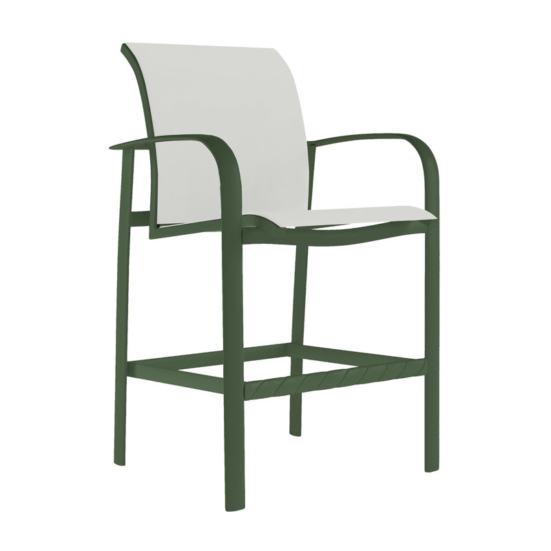 Laguna Beach Outdoor Bar Stool, Graphite, Bogota