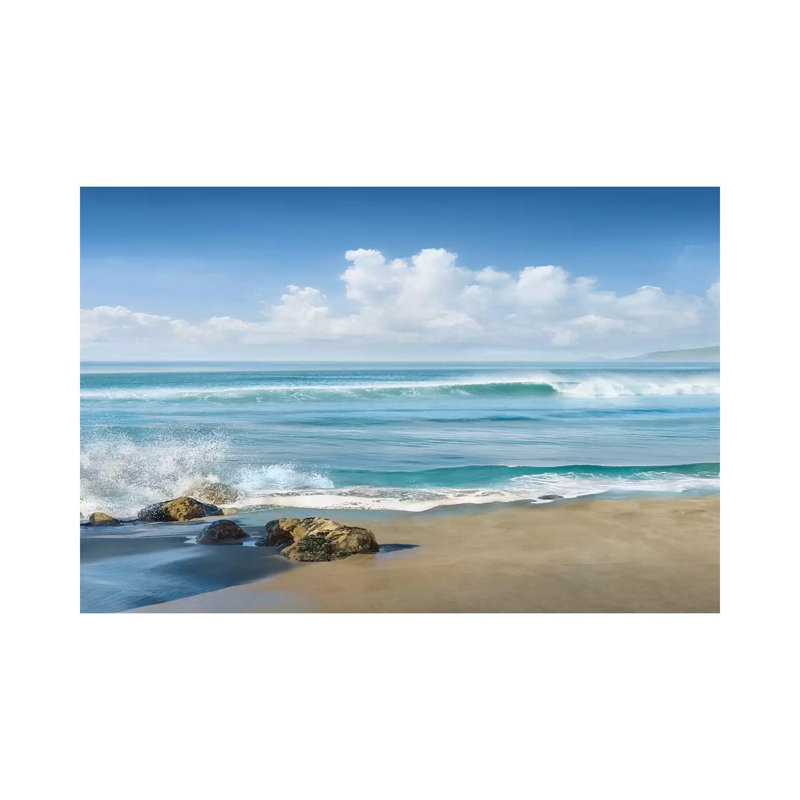 «Sweeping Blue» par Mike Calascibetta - photographie sur toile tendue, H 8 po x l 12 po x P 0,75 po