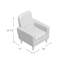 Fauteuil en polyester de 28 po de largeur Garman-530103653