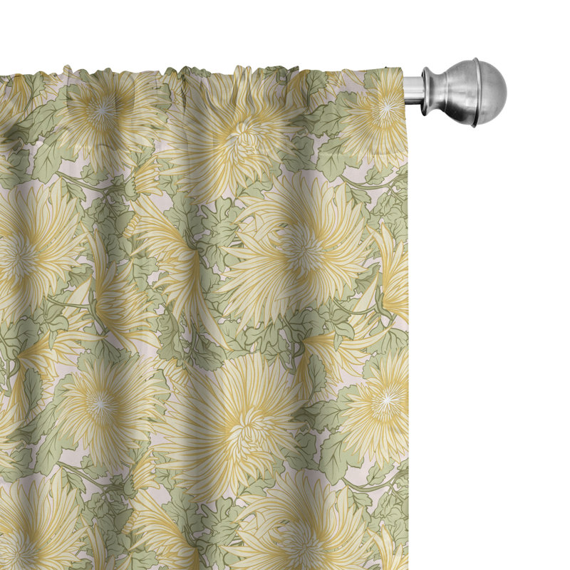 Rideaux 4 panneaux East Urban Home, L 56 po x L 84 po