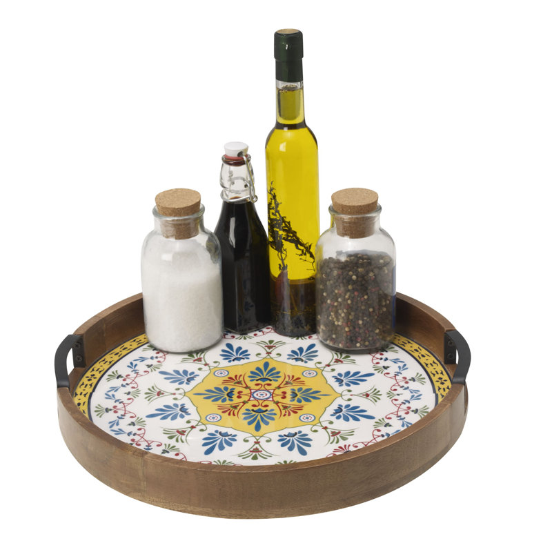 Plateau de service Gourmet Basics par Mikasa Vella Lazy Susan, 16 po