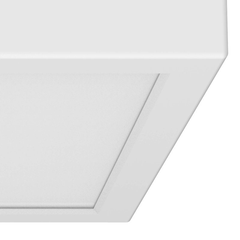 KODA Pro Series Square LED Ceiling Light with Adjustable White Color (2-pack), 0.70"H x 6.30"W x 6.30"D