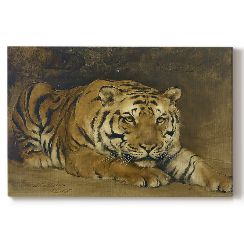 A Tiger-John Collier-Gallery Wrapped Canvas-1885, 24 x 36