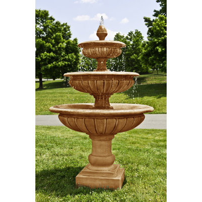 Fontaine à 3 niveaux en béton longvue