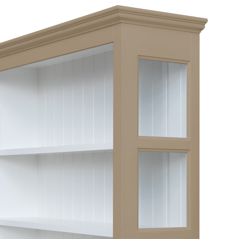 Bush 300 cm W Display Cabinet, Dark Beige