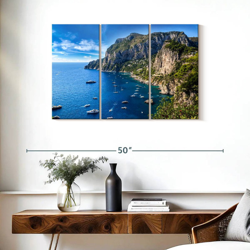 Gillard, île de Capri, H 24 po x l 38 po