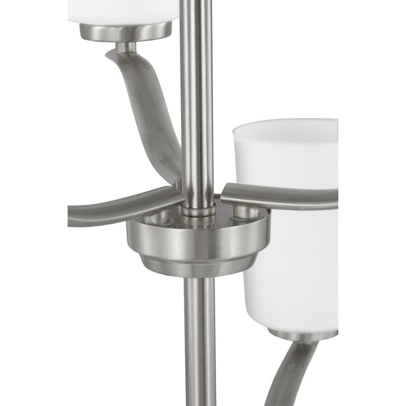 Rozema 9 - Light Dimmable Modern Linear Chandelier, Brushed Nickel