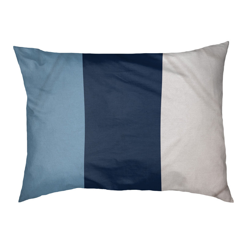 Coussin d'extérieur pour chien Florida Tribe, Très grand (l 50 po x P 40 po x H 7 po), Bleu bébé / bleu marine / blanc