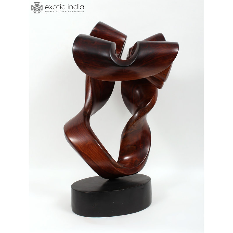 «Eternity», sculpture sur bois abstraite sculptée à la main, décoration de table Art moderne