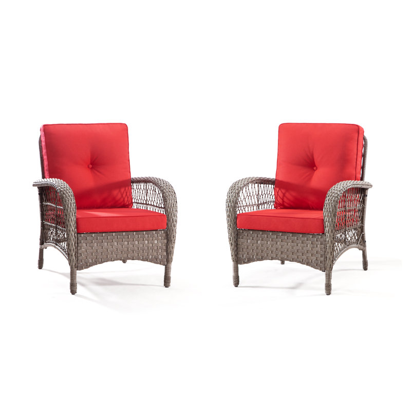 Fauteuil de patio Laytonsville, Rouge