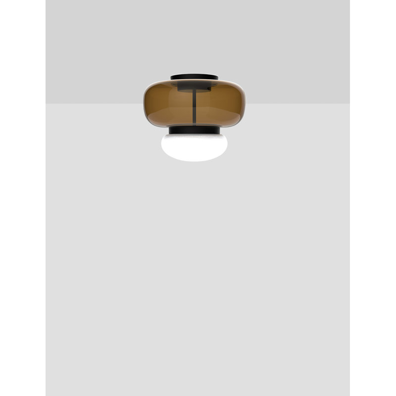 Faro Ceiling Lamp P Dark Amber White Matt Black 2 L2202 Ul, 2700K, Burned Earth White, Matte Black