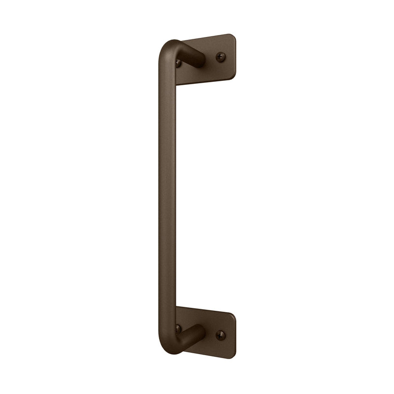 Ensemble de quincaillerie de porte de grange en acier, Noir