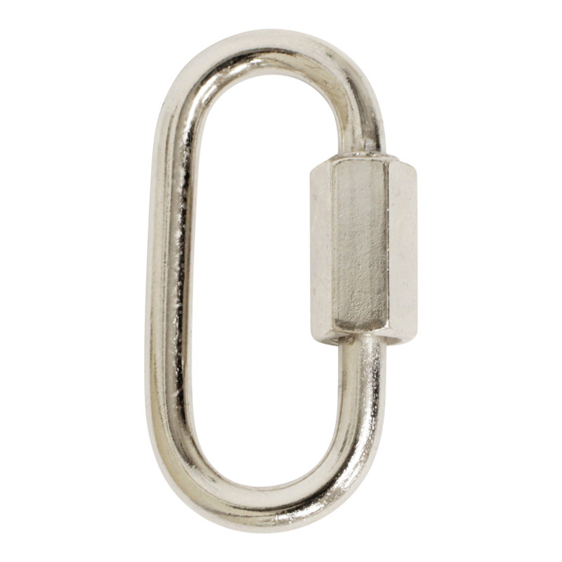 Verrouillage à vis fileté (2 pièces), Argent clair, H 1,57 po x l 0,79 po x P 0,16 po