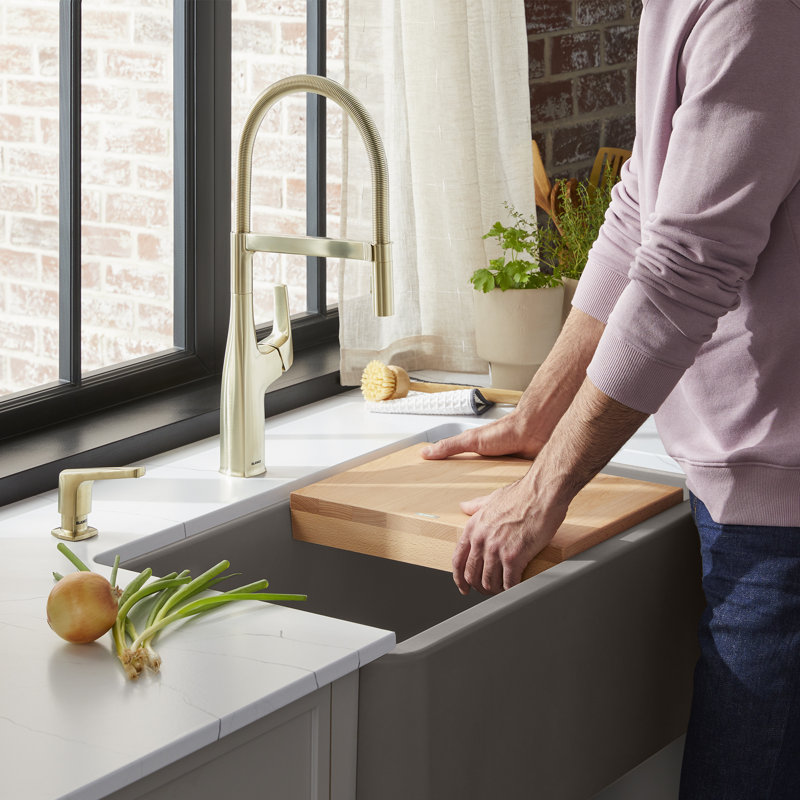 Beechwood Cutting Board for Ikon & Vintera Farmhouse Sinks
