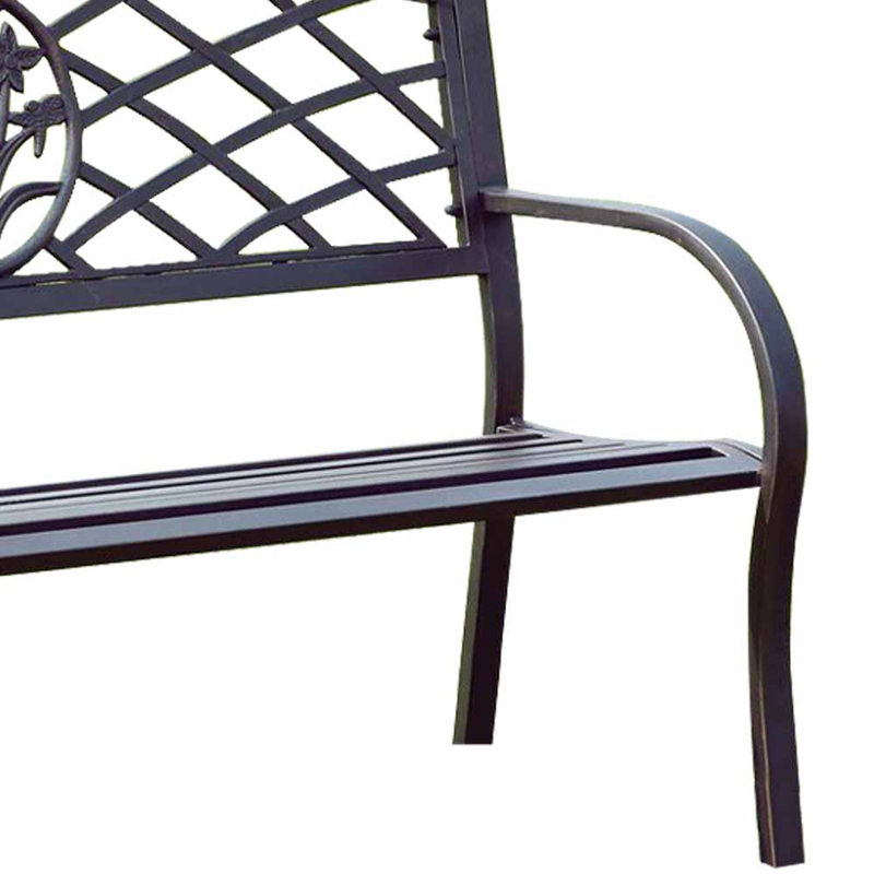 Banc de jardin en acier Schuler