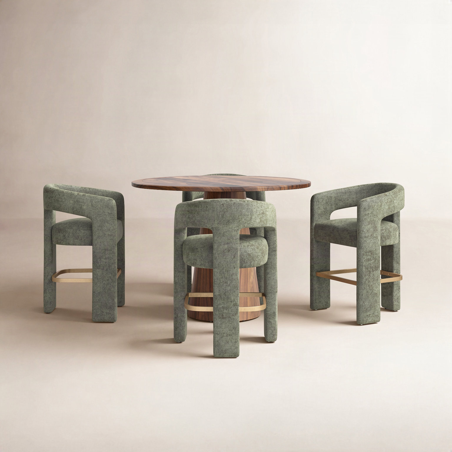 Darlington 5 - Piece Dining Set, Green