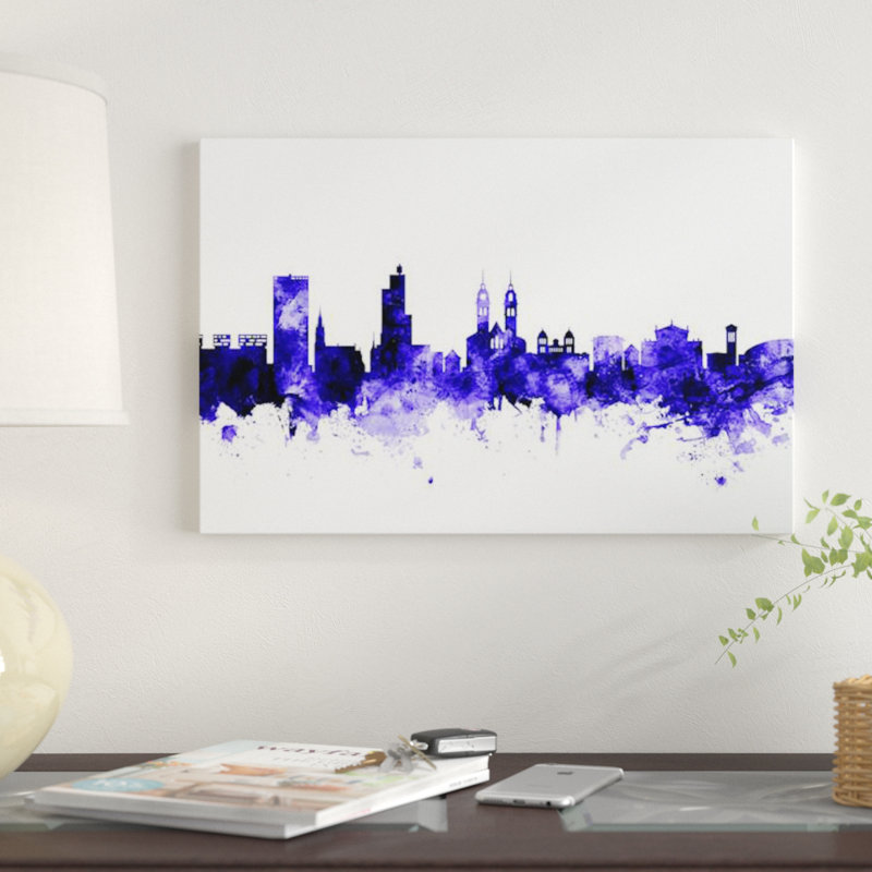 « winterthur, switzerland horizon » par michael tompsett, impression sur toile tendue, 12 po x 18 po x 1,5 po, Toile tendue