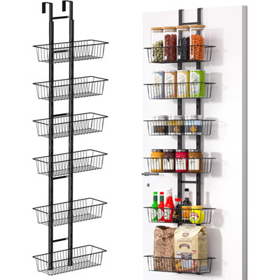 Over The Door Pantry Organizer, 6-Tier
