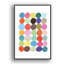 Abstrait, blocs de couleurs vibrantes, arc-en-ciel, cercle, formes géométriques, illustrations, style Mid-Century moderne-100708132-100708133
