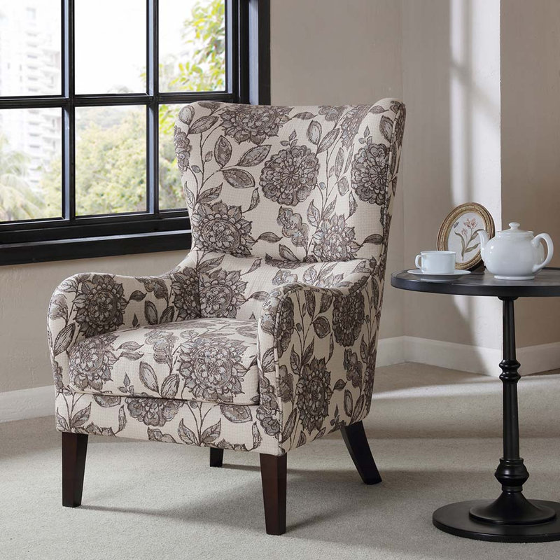 Chaise rembourrée en polyester avec 4 pieds