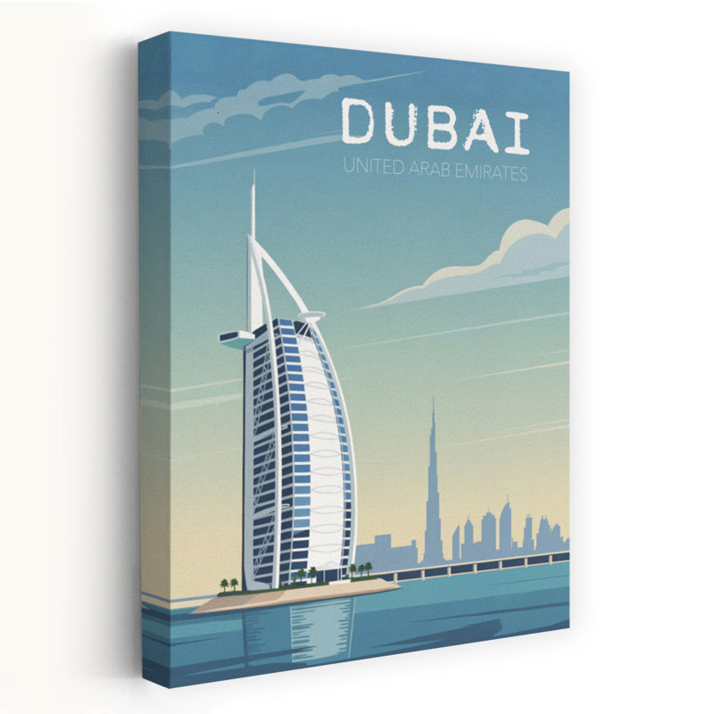 Art moderne de la ville de Dubaï, H 48 po x l 32 po